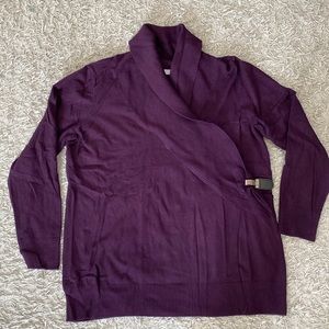 Cleo Women's Purple Thin Knit Sweater (large)